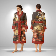 Кімоно жіноче з плюшевого велюру Mystic Fire 29468 3XL