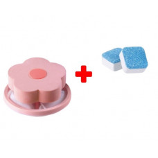 Набір для прання фільтр та очищувач таблетки для пральної машини 14528 рожевий