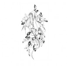 Тимчасове тату водостійке 3D велике Дракон HD-20 18.5х9 см