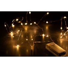 Гірлянда світлодіодна на 3 батарейках Роса 13712 20 м золота