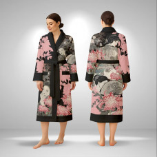 Кімоно жіноче з плюшевого велюру Sakura 29478 XL