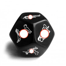 Кубик сімейний Камасутра на 12 сторін 5421 чорний