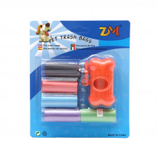 Набір для вигулювання собак 11158 5 рулонів помаранчевий