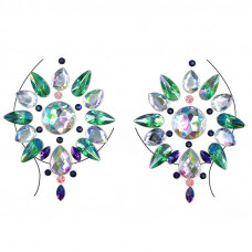 Наклейки кристали для грудей Crystals 10 8559 14.5х9 см