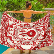 Парео пляжне з 3D принтом Ukrainian Bloom 31181 80х150 см