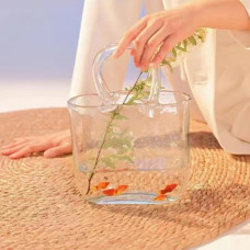 Ваза скляна 18658 19.5х28 см прозора