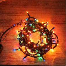 Гірлянда світлодіодна від мережі із чорним проводом Y25-02 19601 3.5 м 100 LED мультиколор