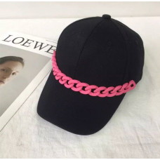 Кепка-бейсболка з ланцюжком 8433 чорна