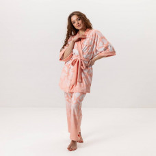 Комплект жіночий з плюшевого велюру штани та халат Зефірка 3442_S 16051 S