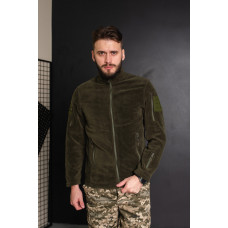 Кофта флісова чоловіча військова тактична з липучками під шеврони Туреччина 7345 XXL хакі