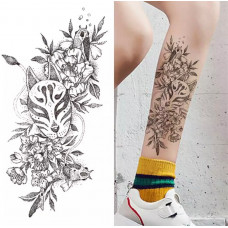 Тимчасове тату водостійке 3D велике Маска XQB-341 19,5х10 см