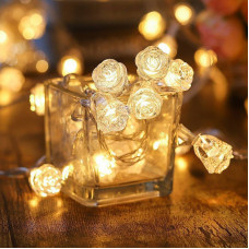 Гірлянда світлодіодна від мережі Троянда Y25-18WW 19607 46 м теплий жовтий