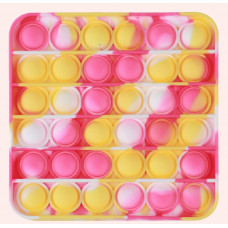 Антистрес іграшка Pop It Рожевий квадрат пупирка 5099