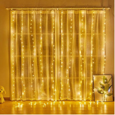 Гірлянда світлодіодна від мережі Штора Y-20-55WW 19656 3х2 м 360 LED теплий жовтий