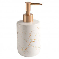 Дозатор для рідкого мила Мармур 7368 400 мл білий