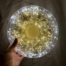 Гірлянда світлодіодна від мережі з пультом дистанційного керування Крапля Y-833-1 19701 50 м теплий жовтий