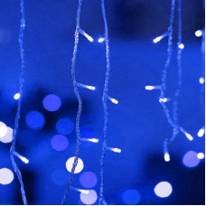 Гірлянда світлодіодна від мережі Штора Бахрома Y20-57B 19715 1.5х0.5 м 144 LED синя