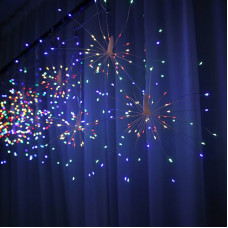 Гірлянда світлодіодна від мережі Штора Феєрверк Y-019M/20-62 19569 3х0.5 м 1000 LED мультиколор