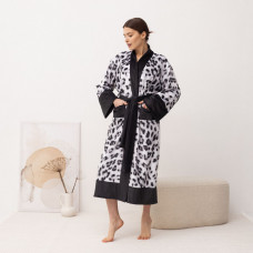 Кімоно жіноче з плюшевого велюру Kimono Snow Leopard 18375 2XL