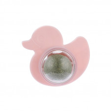 Іграшка з м'ятою для котів Качечка 10811 7,7х7,4х3,5 см рожева