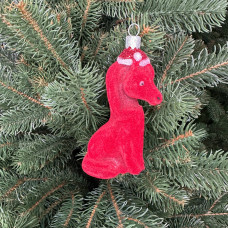 Іграшка на ялинку Кінь 19620 червоний