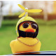 Автомобільна качка з шоломом і кріпленням Funny Ducks Red Iron Man 5177