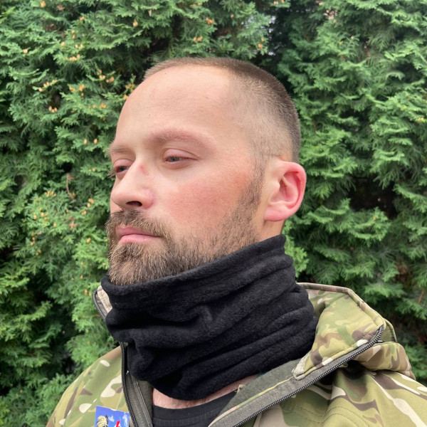 Бафф тактичний флісовий зимовий Туреччина ЗСУ 8687 чорний