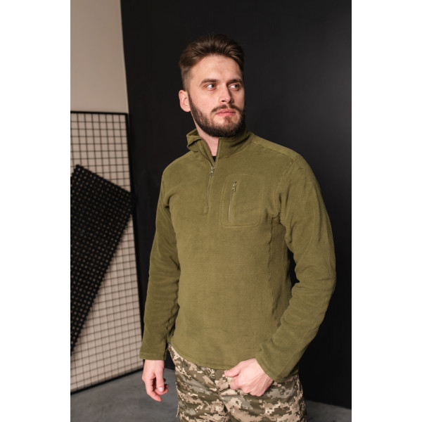 Кофта флісова чоловіча військова тактична ESDY ЗСУ (ЗСУ) 8872 XXL хакі