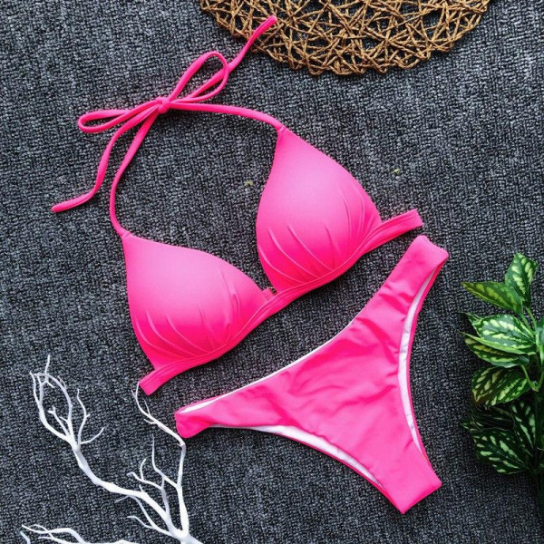 Жіночий купальник роздільний 5037-pink-M рожевий