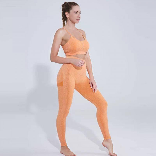 Легінси жіночі спортивні 6204 XL оранжеві