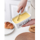 Маслянка керамічна Butter 7793 600 мл біла