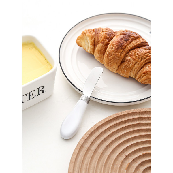 Маслянка керамічна Butter 7793 600 мл біла