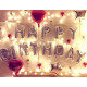 Набір надувних кульок Happy Birthday Silver 5957 13 предметів сріблястий