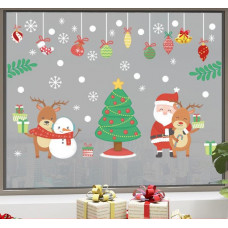 Набір новорічних наклейок на вікно Happy New Year 2 13797 60х90 см 1 лист