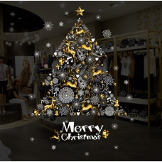 Набір новорічних наклейок на вікно Happy New Year 7 13789 60х90 см 1 лист