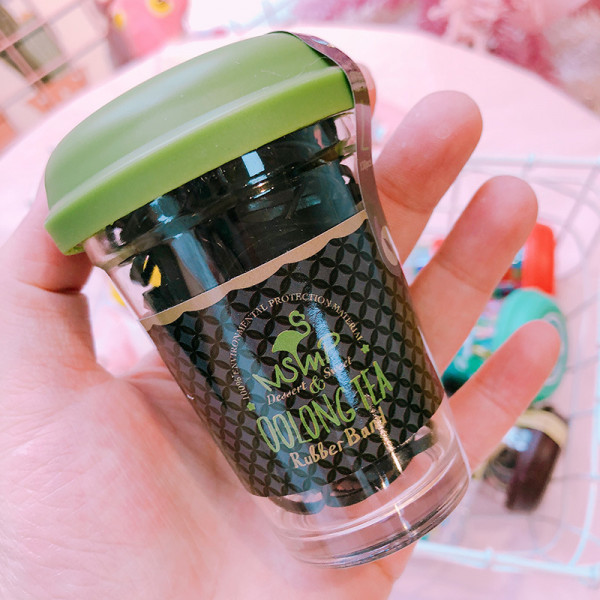 Набір гумок для волосся Oolong tea 11695 130 шт 35 мм