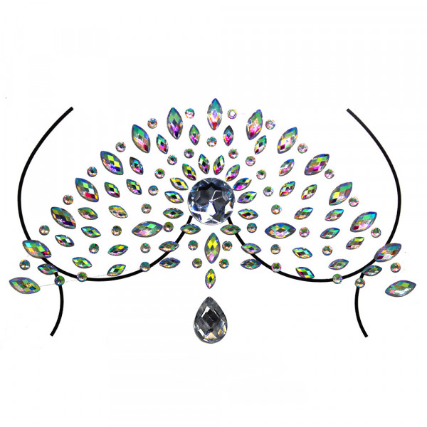 Наклейки кристали для грудей Crystals 5 8509 15.5х9.5 см