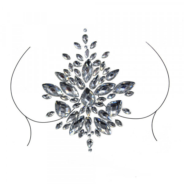 Наклейки кристали для грудей Crystals 7 8500 10.5х8 см