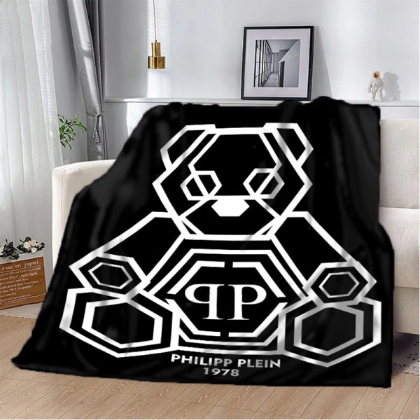 Плед 3D Philipp Plein Чорний 10592 160х200 см