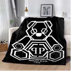 Плед 3D Philipp Plein Чорний 10593 135х160 см