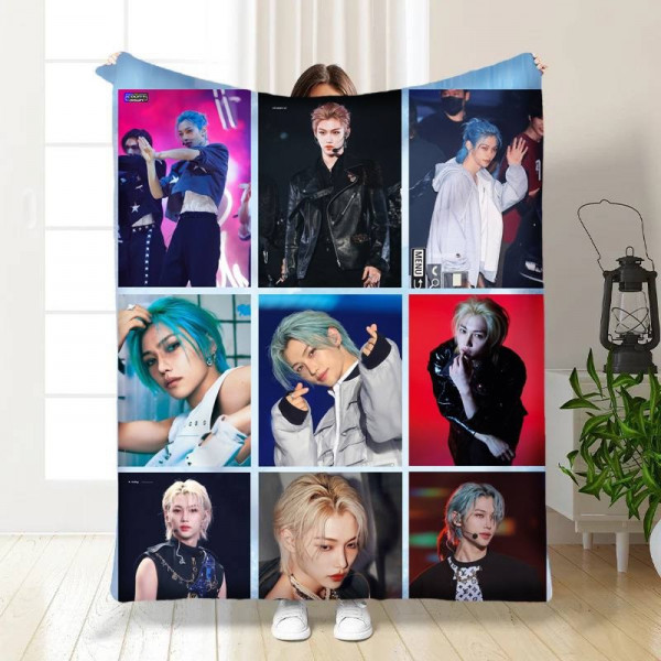 Плед 3D Stray Kids колаж 15777 160х200 см