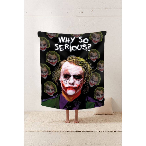 Плед 3D Джокер Why so serious? 11607 135х160 см