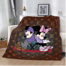 Плед 3D Магія та Стиль Легендарне Поєднання Louis Vuitton та Мікі Маус 10578 160х200 см