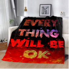 Плед 3D мотиваційний "EVERY THING WILL BE OK №2" 12828 135х160 см