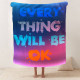 Плед 3D мотиваційний EVERY THING WILL BE OK 12825 135х160 см