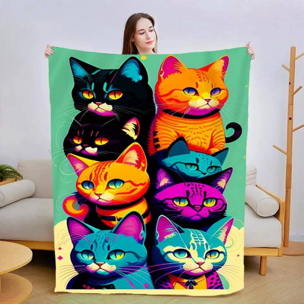 Плед 3D Спостерігаючі котики 13450 135х160 см