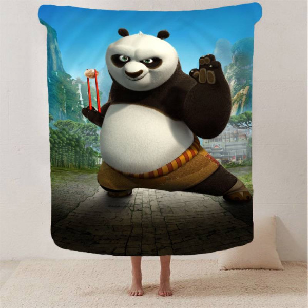 Плед 3D Панда Кунг Фу №2 13014 135х160 см