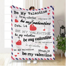 Плед 3D з побажаннями "Be My Valentine" 15625 135х160 см