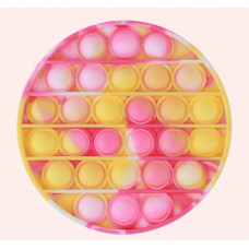 Антистрес іграшка Pop It рожевий коло пупирка 5109