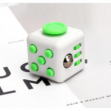 Кубик антистрес Fidget Cube 14419 3.5х3.5х4 см білий із салатовим